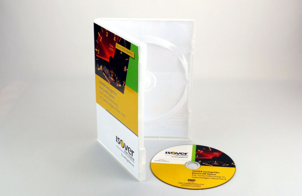 DVD in DVD Box konfektioniert mit 4/0 DVD Inlay.